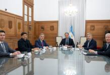 Llaryora, con la Región Centro, se juntó con Santilli para hablar de infraestructura