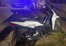 Menor manejaba una moto robada y fue detenido en Carlos Paz