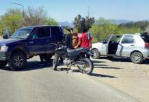 Tanti: dos jóvenes heridos tras el choque de una moto y una camioneta
