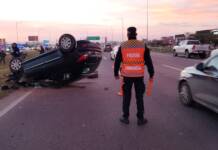 Trágico choque y vuelco en Avenida Circunvalación: un muerto y dos heridos