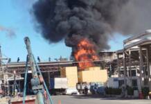 Las impactantes imágenes del incendio en la fábrica de Arcor