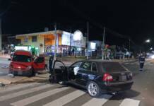 Dos personas hospitalizadas tras el choque entre un auto y un utilitario en Carlos Paz