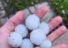 Fuerte caída de granizo y ráfagas de viento azotaron el sur y sudeste provincial (Video)