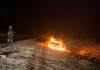 Se incendió un auto en la Autovía de Punilla: bomberos controlaron las llamas